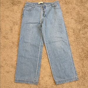Vintage GAP Light Blue Denim Jeans with Drawstring